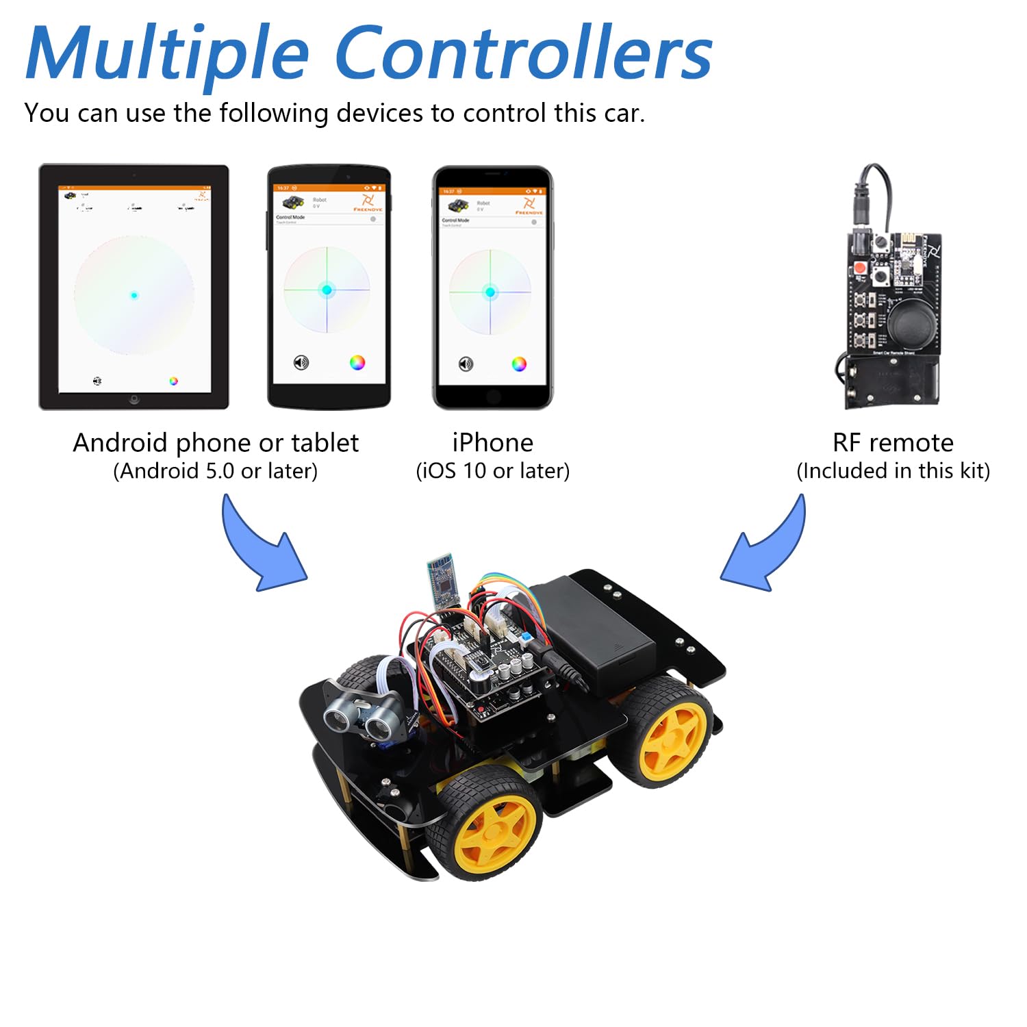 Amazon.com: Freenove 4WD Car Kit with Remote (Compatible with
